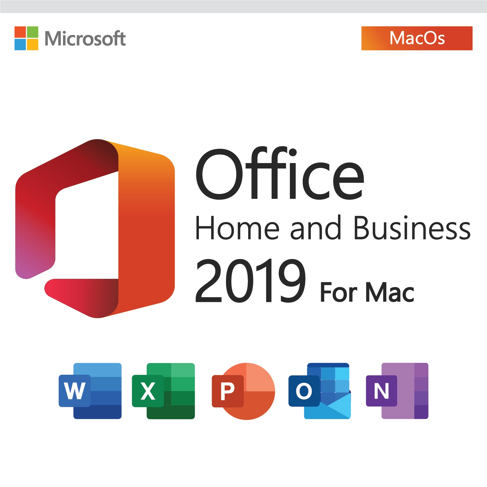 Microsoft Office 2019 Home and Business For Mac Lifetime License